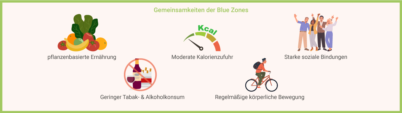 Gemeinsamkeiten Blue Zones