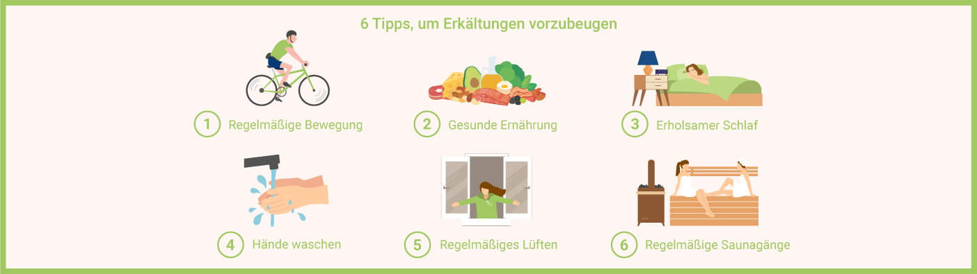 6 Tipps, um Erkältungen vorzubeugen